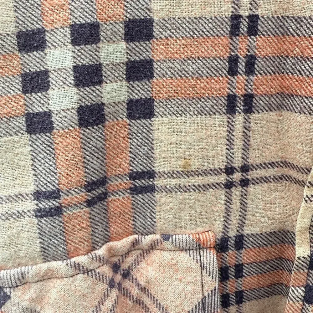 Sears Fieldmaster Vintage 1990s brown plaid quilt lined button up jacket Size XL